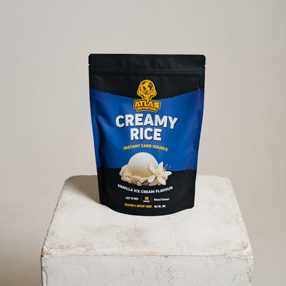 Atlas Nutrition Vanilla Ice Cream Cream of Rice 1kg bag — instant carb source Australia